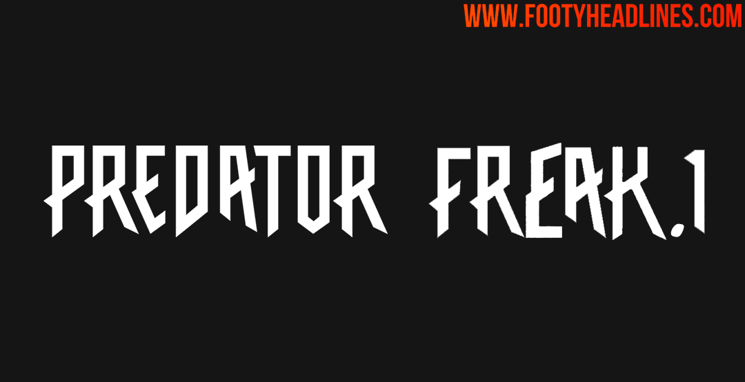 Adidas predator deals font